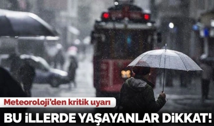 16 Ocak 2023 hava durumu raporu... Meteoroloji açıkladı: Bugün ve yarın hava nasıl olacak?