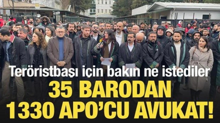 35 barodan 1330 Apo’cu avukat! Teröristbaşı için görüşme talebi