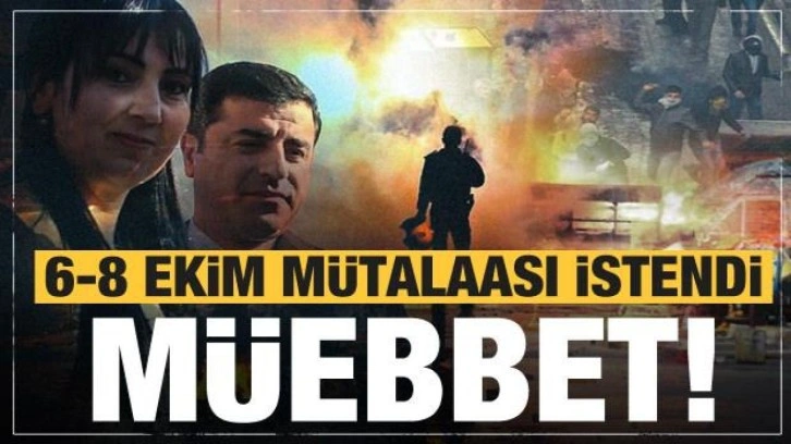 6-8 Ekim olaylarında Demirtaş ve Yüksekdağ'a müebbet istemi