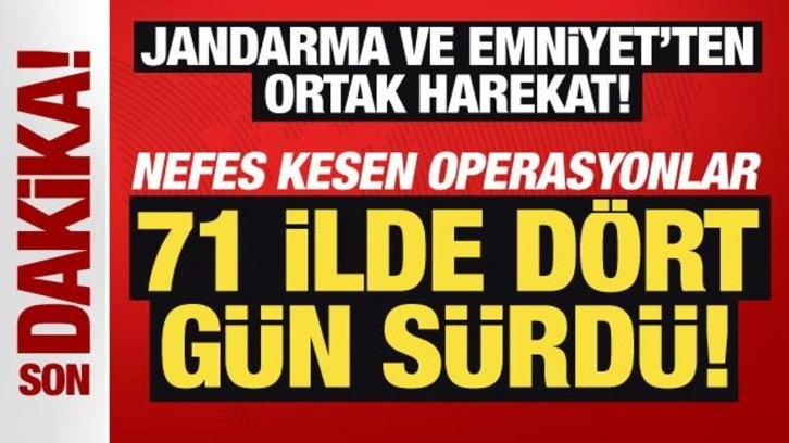 71 ilde "Mercek-16" operasyonu: 912 silah ele geçirildi