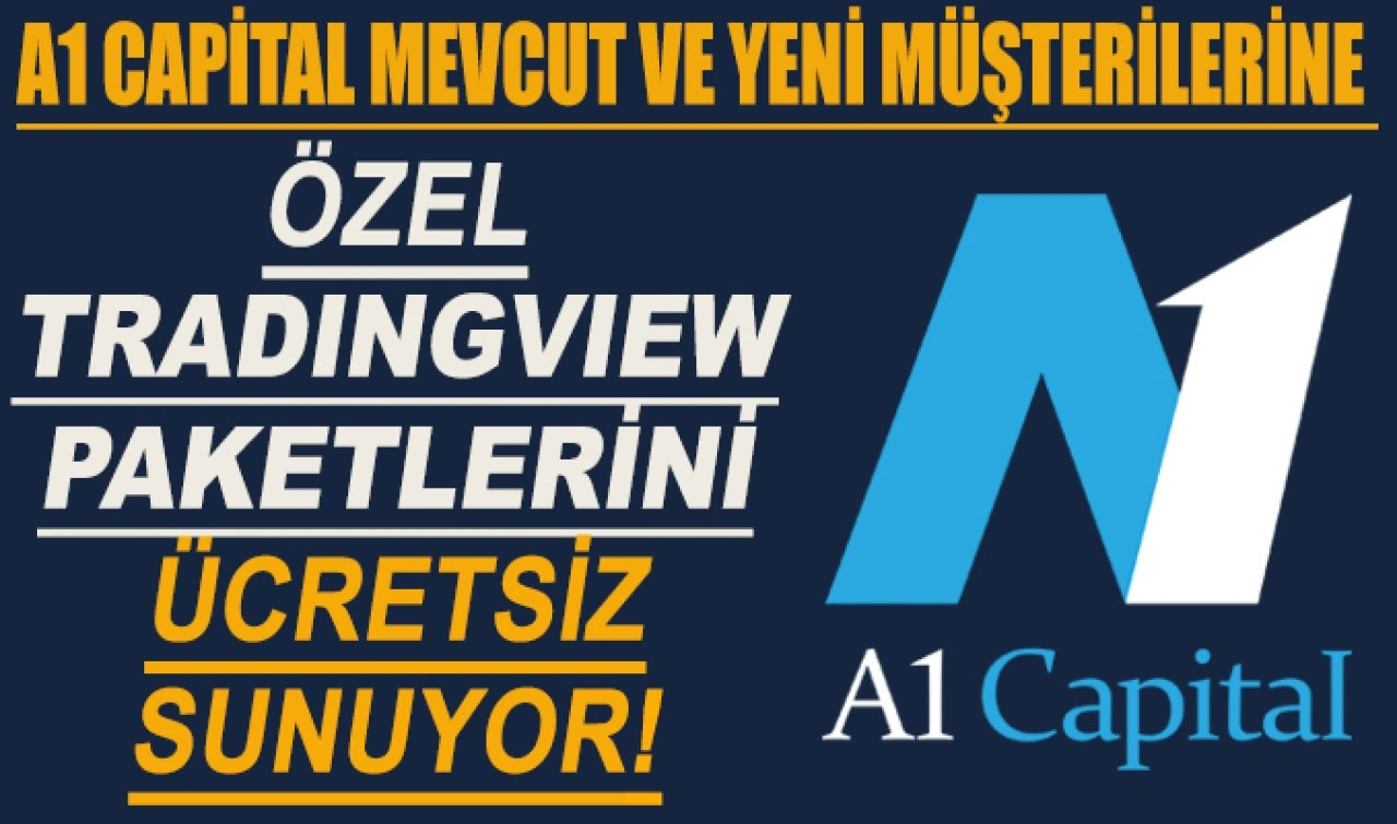 A1 Capital, mevcut ve yeni müşterilerine özel TradingView paketlerini ücretsiz sunuyor!