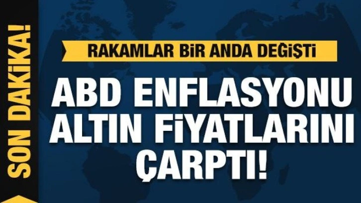 ABD enflasyonu altını çarptı: Gram altında sert düşüş