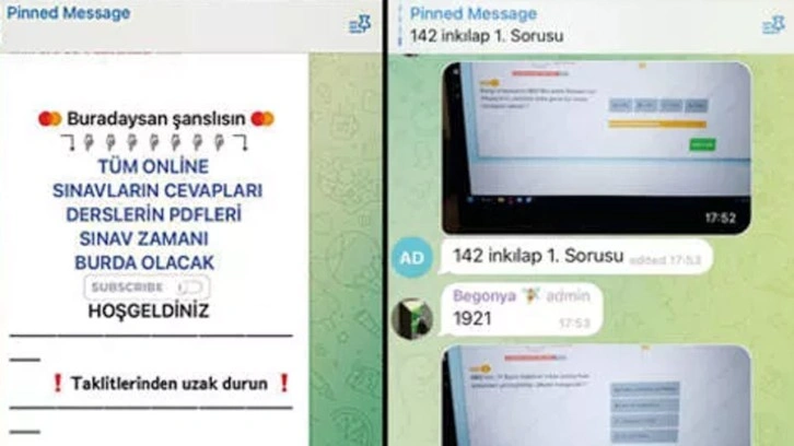 Açık Lise sınavlarında toplu kopya! Fotoğrafını çek gönder cevabı cebine gelsin