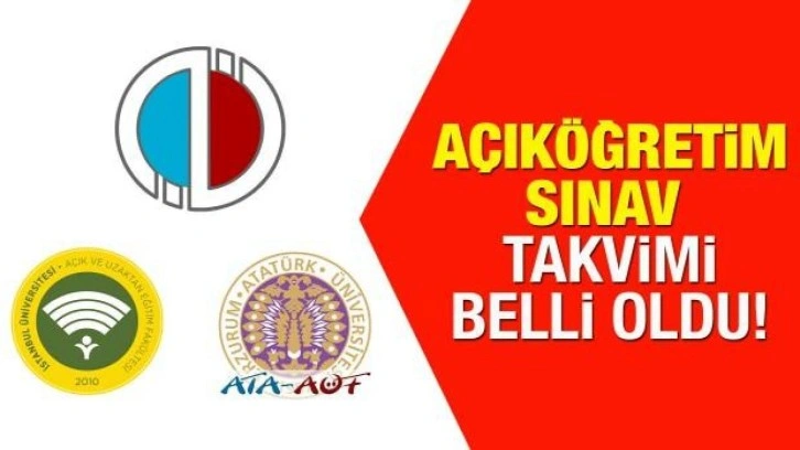 Açıköğretim yaz dönemi sınav takvimi: AÖF, AUZEF ve ATA AÖF sınavları ne zaman?