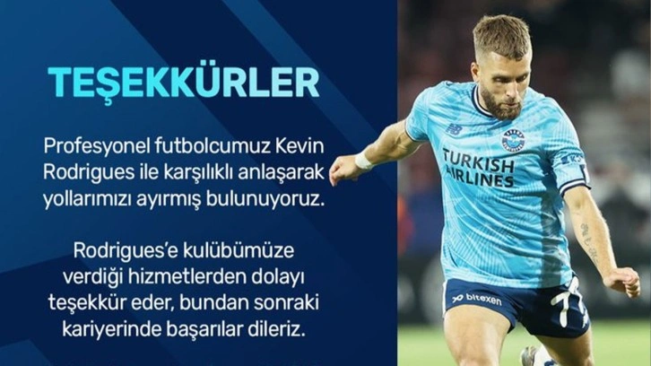 Adana Demirspor, Rodrigues ile yollarını ayırdı