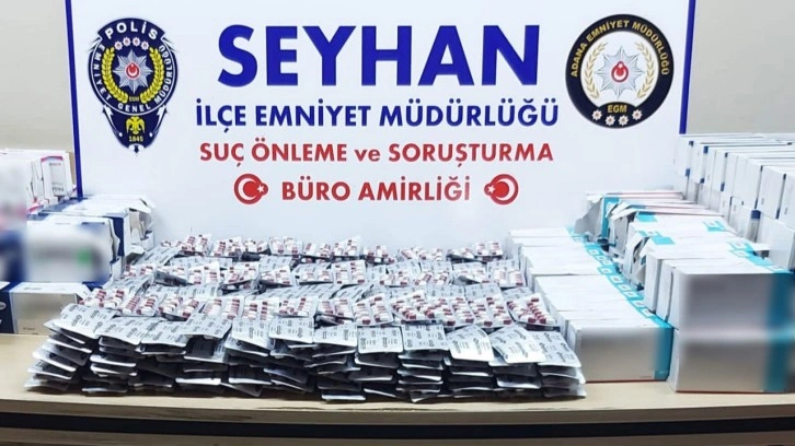 Adana'da uyuşturucu etkili 20 bin 636 hap ele geçirildi!