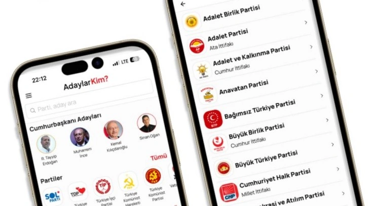 AdaylarKim uygulaması yayında: Tüm seçimlerde hizmet verecek!