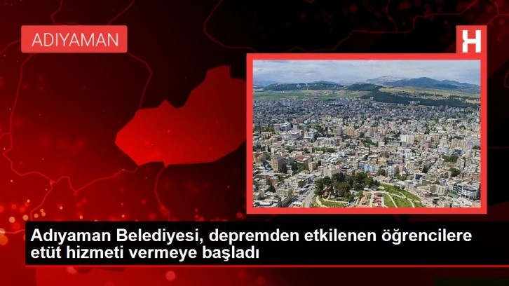 Adıyaman Belediyesi, depremden etkilenen öğrencilere etüt hizmeti vermeye başladı