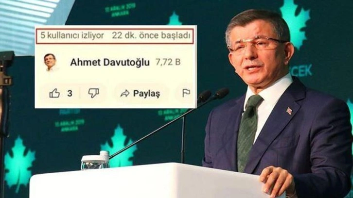 Ahmet Davutoğlu'na canlı yayın şoku! Herkes aynı şeyi merak etti