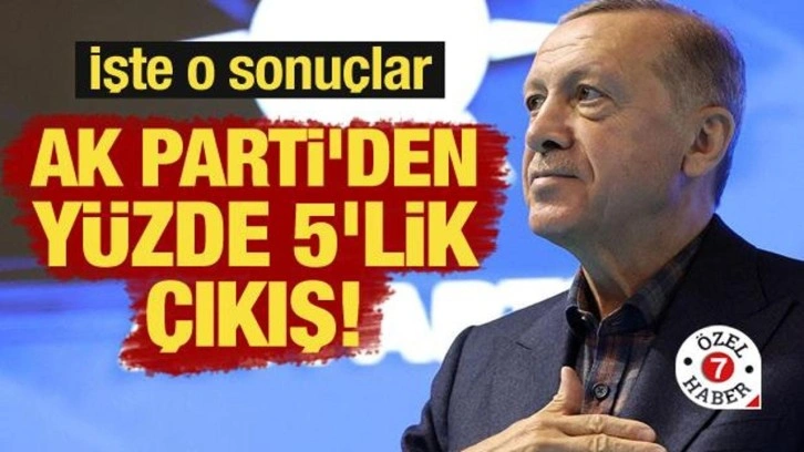 AK Parti'den yüzde 5'lik çıkış! İşte sonuçlar