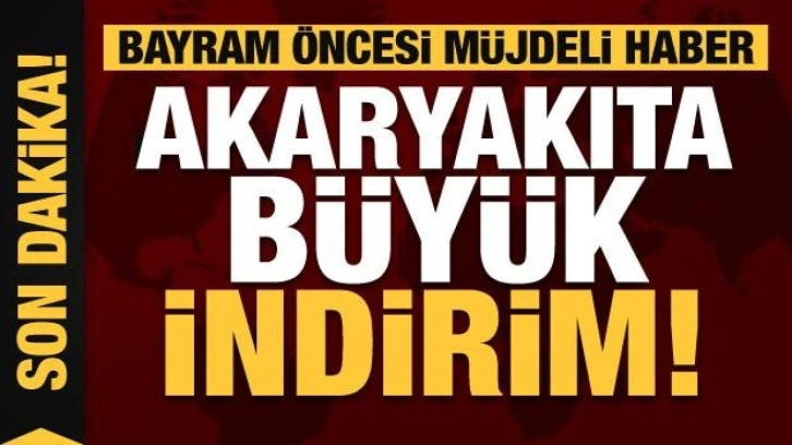 Akaryakıta büyük indirim! Benzin ve motorinde son rakamlar