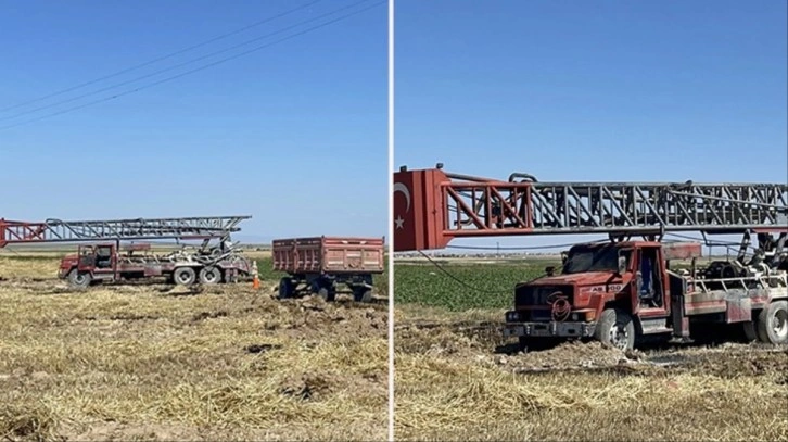 Aksaray'da sondaj makinesi operatörü elektrik akımına kapılarak hayatını kaybetti