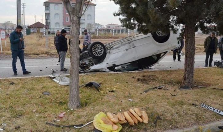 Aksaray'da zincirleme kaza: 1'i bebek 5 yaralı