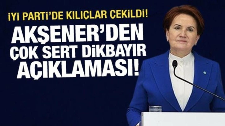 Akşener'den zehir zemberek Dikbayır açıklaması: Edep, haya, ahlak...