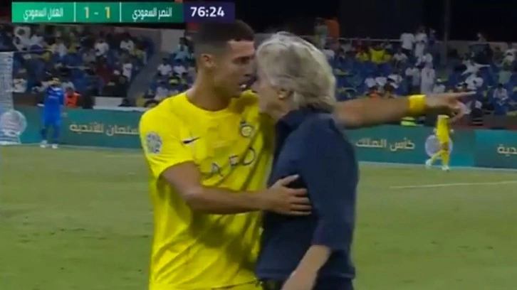 Al Nassr Ronaldo ile kupaya uzandı Jorge Jesus Ronaldo ile tartıştı