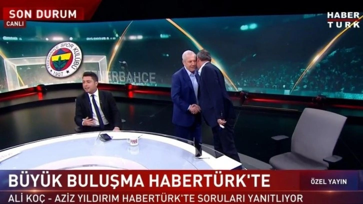 Ali Koç ve Aziz Yıldırım yayına sarılarak başladı