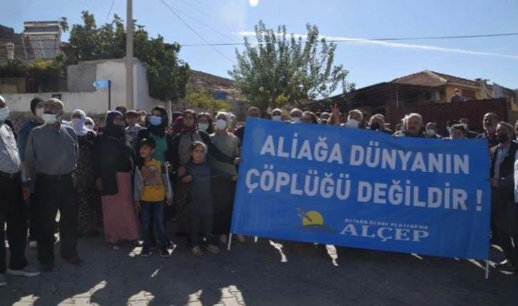 Aliağa’da cüruf isyanı: Kanser olmak istemiyoruz