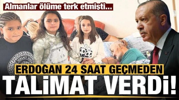 Almanlar ölüme terk etmişti, Başkan Erdoğan gelen çağrı sonrası anında talimat verdi!