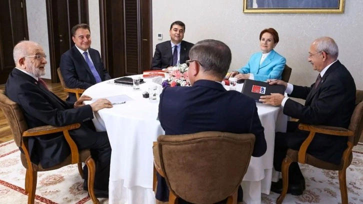 Altılı masanın adayını açıklayacağı tarih belli oldu adaylık ibresi o isme döndü