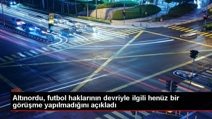 Altınordu, futbol haklarının devriyle ilgili henüz bir görüşme yapılmadığını açıkladı