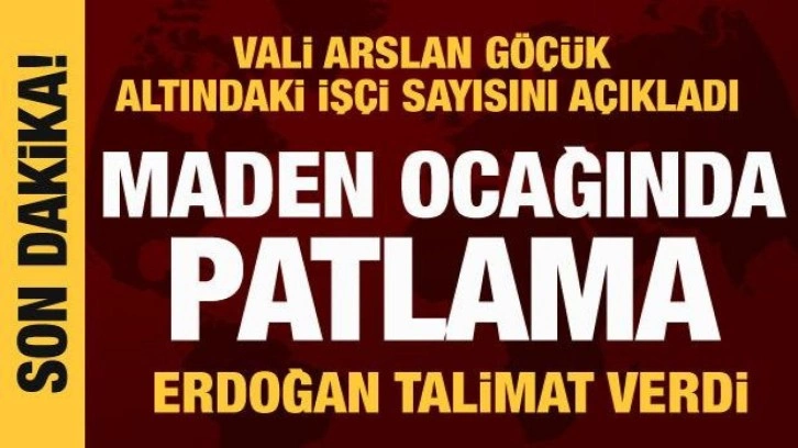 Amasra'da maden ocağında patlama: Göçük altında kalan işçiler var