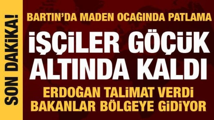 Amasra'da maden ocağında patlama