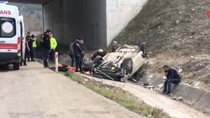 Amasya’da cenaze yolunda feci kaza: 1 ölü, 1 yaralı