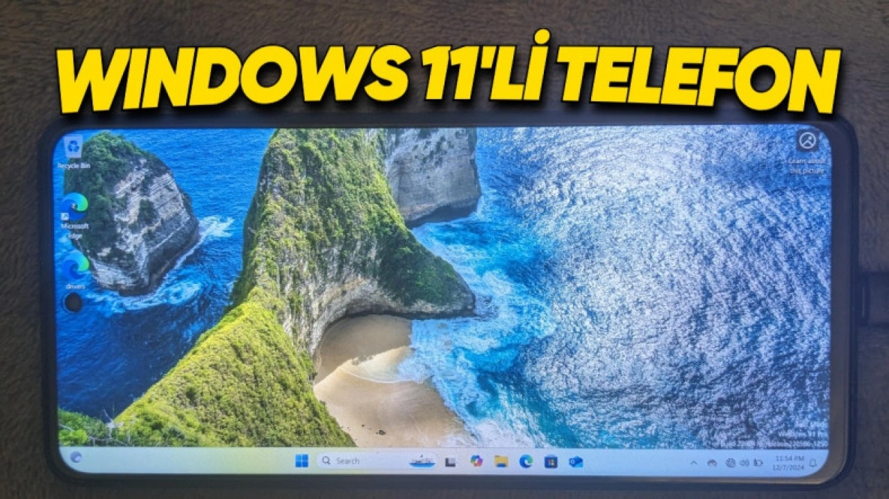 Android Telefona Windows 11 Yüklendi!