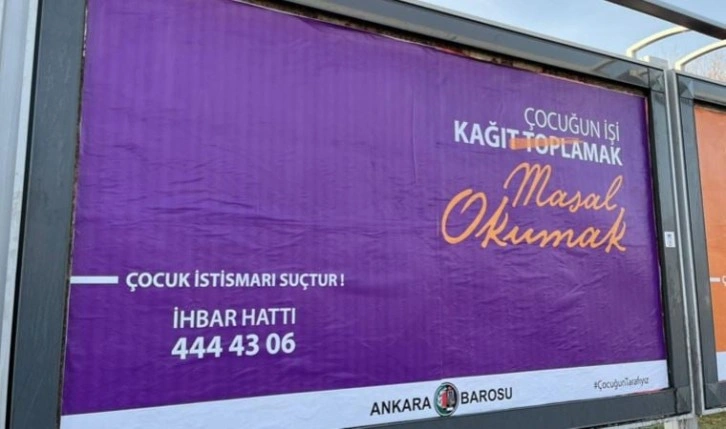 Ankara Barosu'ndan çocuk istismarına karşı 'ihbar' hattı