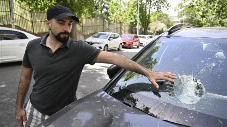 Ankara'da cam şişe fırlatan kişi mahallede tehlike oluşturuyor