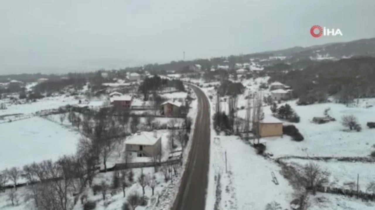 Ankara'nın yüksek kesimlerinde kar yağışı