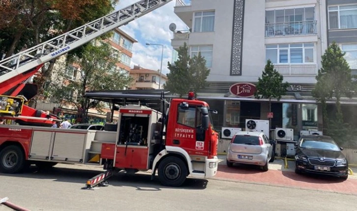 Ankara'da kafe yangını: 5 kişi dumandan etkilendi