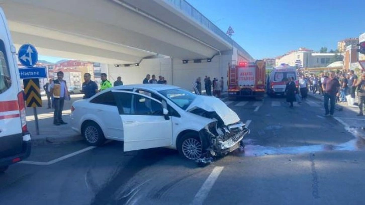 Ankara'da trafik kazası: 1 yaralı