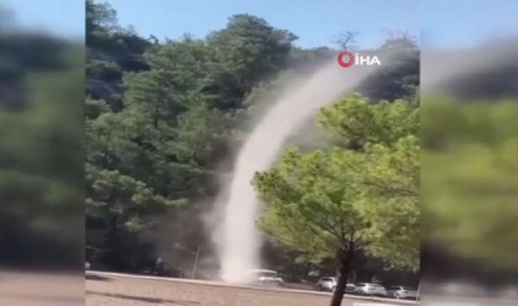 Antalya'da mesire alanında hortum şaşkınlığı