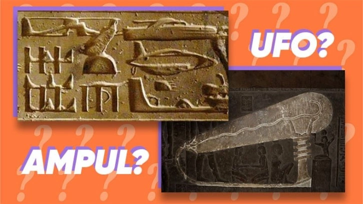 Antik Mısır Hiyerogliflerindeki UFO Gibi Şekiller Ne?