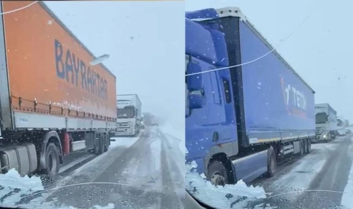 Ardahan'da yoğun kar yağışı etkili oldu, yollar ulaşıma kapandı