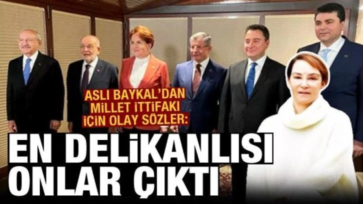 Aslı Baykal çarpıcı Millet İttifakı yorumu: En delikanlı Saadet Partisi'nin tabanı çıktı