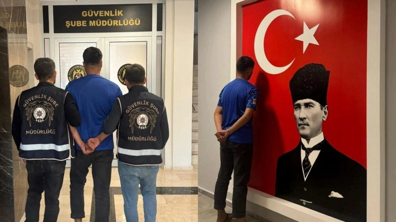 Atatürk görseline basan yabancı uyruklu zanlı tutuklandı