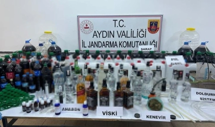 Aydın'da 2,3 ton sahte içki ele geçirildi: Gözaltına alınan 5 kişiye adli kontrol kararı