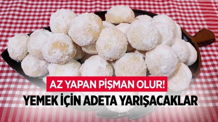 Az yapan pişman olur! İşte herkesin yemek için yarıştığı pişmaniye kurabiye tarifi