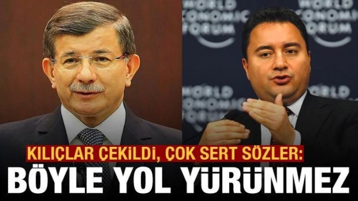 Babacan'dan Davutoğlu'na: Böyle yol yürünmez