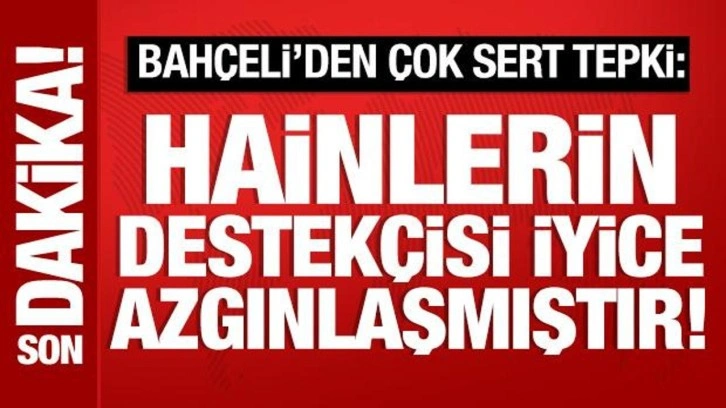 Bahçeli: DEM'li vekillerin hazine yardımı kesilsin