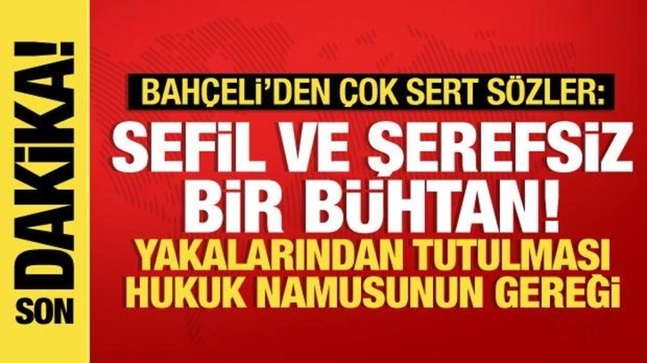 Bahçeli'den Çanakkale yangını sonrası imar rantı iddiasına sert tepki