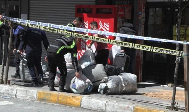 Bahçelievler'de boşaltılan 6 katlı binada 10 dakikalık eşya izni