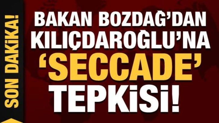 Bakan Bozdağ'dan Kılıçdaroğlu'na 'seccade' tepkisi!