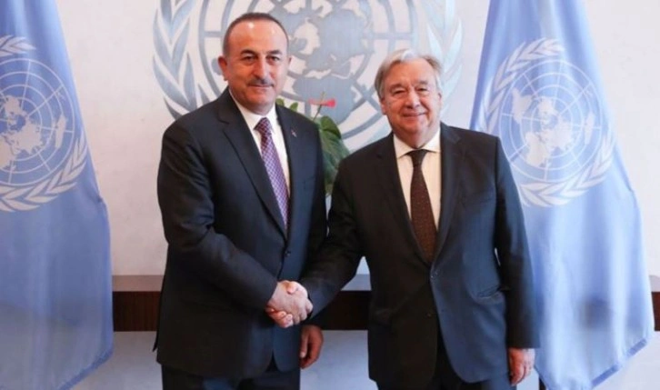 Bakan Çavuşoğlu, BM Genel Sekreteri Antonio Guterres ile görüştü