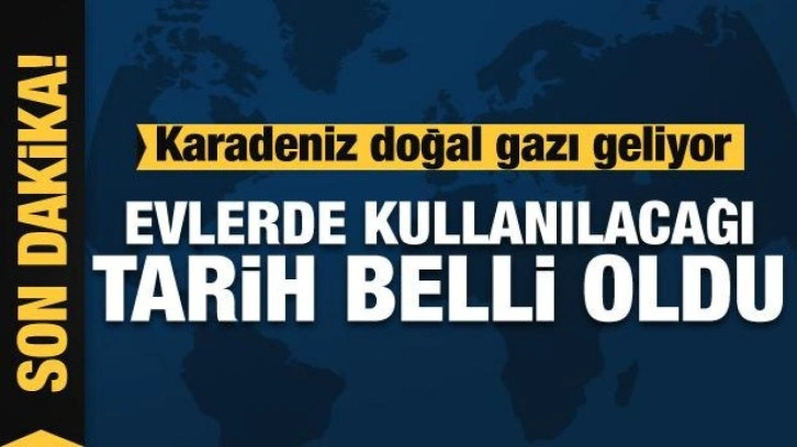 Bakan Dönmez son dakika açıklaması: Karadeniz doğal gazı Mart 2023'te evlerde kullanılacak