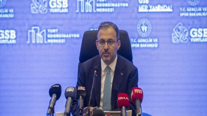 Bakan Kasapoğlu duyurdu: 100 öğrenciden 92'si yurtlara yerleştirildi