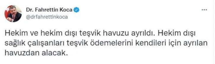 Bakan Koca: Sağlık çalışanı ne kadar teşvik alacağını ay bitmeden görecek (2)