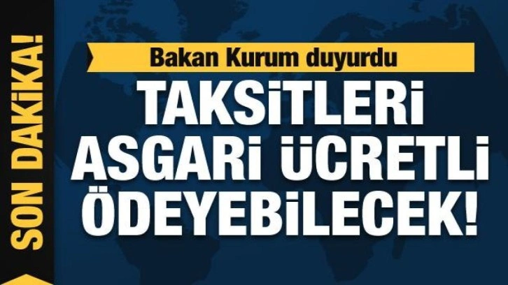 Bakan Kurum, sosyal konut projesinin detaylarını duyurdu